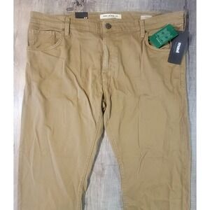 Mavi Jeans Co Mens 42x34 Zach Straight Leg Mocca Tan Superior Denim Jeans NWT